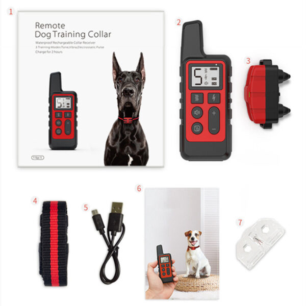 Remote Control Dog Training Collar with Electronic Shock and Anti-Bark Device - Stop Barking and Improve Behavior - Image 16