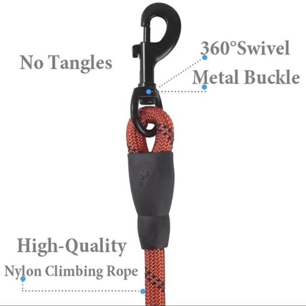 Dog Nylon Leash Lengthened And Reflective Round Rope Small And Medium Cats Dogs Leash Pet Traction Rope - Image 26
