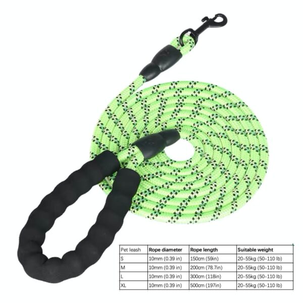 Dog Nylon Leash Lengthened And Reflective Round Rope Small And Medium Cats Dogs Leash Pet Traction Rope - Image 33