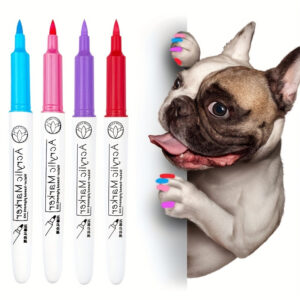 12 Colors Dog Nail Polish Pen Set - Quick-Dry, Easy-to-Use, DIY Beautiful Nails Ideas for Pets - Ideal Gift for Pet Lovers, Pet Costume, Birthday Supplies, and Pet Grooming Kit