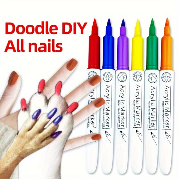 12 Colors Dog Nail Polish Pen Set - Quick-Dry, Easy-to-Use, DIY Beautiful Nails Ideas for Pets - Ideal Gift for Pet Lovers, Pet Costume, Birthday Supplies, and Pet Grooming Kit - Image 4