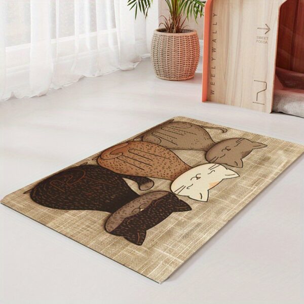 1pc Waterproof & Oil-Resistant Cat Feeding Mat - Easy Clean, All-Season Pet Placemat for Cats and Dogs - Image 5