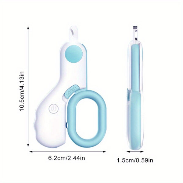 1pc LED-Lit Precision Pet Grooming Kit: Ergonomic, Stainless Steel Dog & Cat Nail Clippers, Battery Operated for Safe, Cordless Use - For Pet Owners - Suitable for Home Grooming - Perfect Gift for Pet Lovers - Image 3