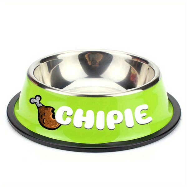 Customizable Anti Slip Stainless Steel Pet Bowl - Personalized with Name for Cats and Dogs Food and Water Supply - Image 8