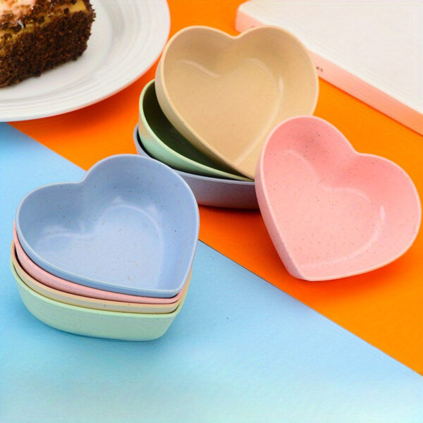 2pcs Plastic Heart-Shaped Hamster Feeding Bowls - Durable Small Pet Feeder for Food and Water, Great for Rabbits, Guinea Pigs, Cats and Dogs - Anti-Tip Design Pet Supplies - Image 11
