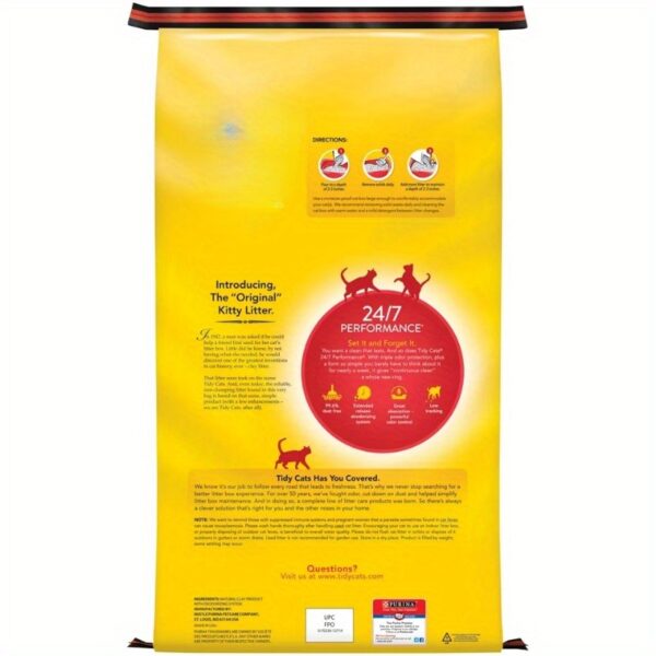 50 lb Non Clumping Low Dust Cat Litter with 24/7 Odor Control - Image 4