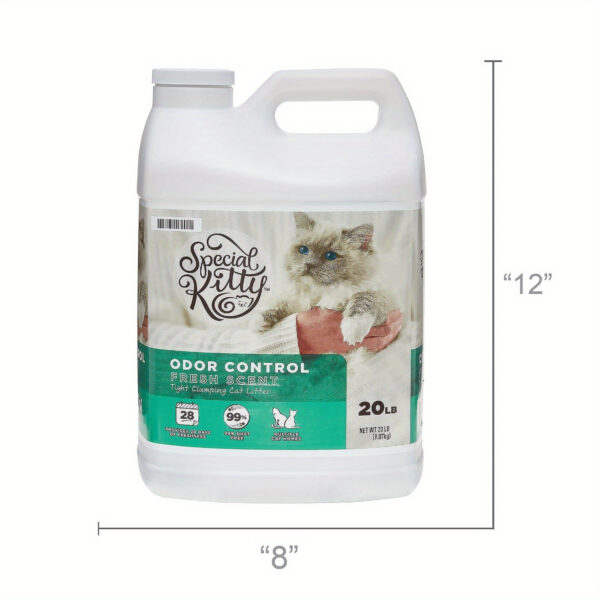 (2 pack)Scoopable Tight Clumping Cat Litter, Fresh Scent, 20 lb - Image 6