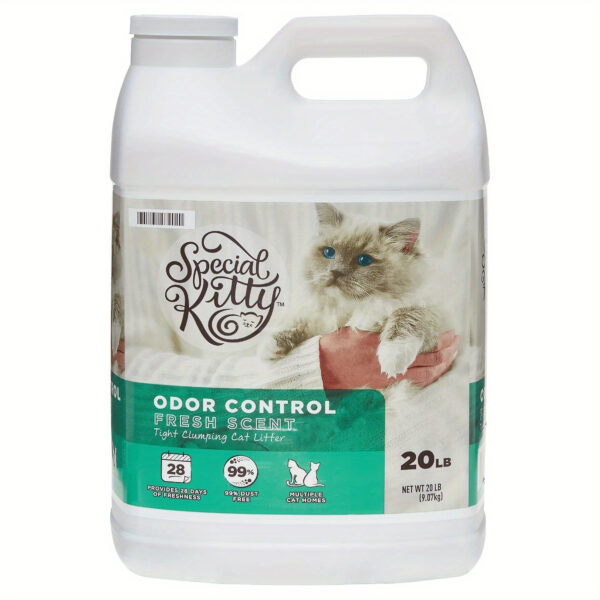 (2 pack)Scoopable Tight Clumping Cat Litter, Fresh Scent, 20 lb - Image 3