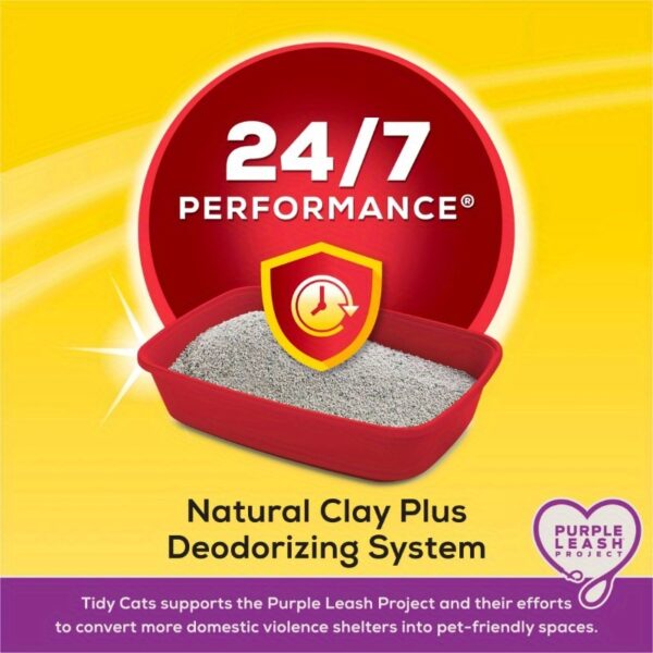 35 lb. Low Dust Clumping 24/7 Cat Litter, Deodorizing, 1pc Pail - Image 3