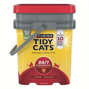 35 lb. Low Dust Clumping 24/7 Cat Litter, Deodorizing, 1pc Pail
