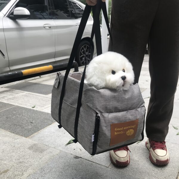 Portable Pet Cat Seat Elevated Car Seat For Dog Armrest For Small Dog Cat Waterproof Dog Carrier Safety Travel Bag Dog Accessories - Image 8
