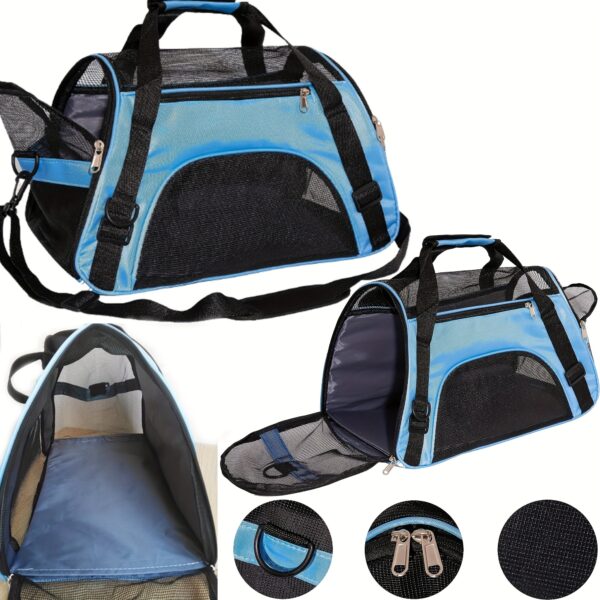 Cat Carrier Dog Carrier Pet Carrier, Airline Approved Soft-Sided Foldable Pet Bag Puppy Carrier With Breathable Mesh For Small Medium Cats Dogs Rabbit - Image 16