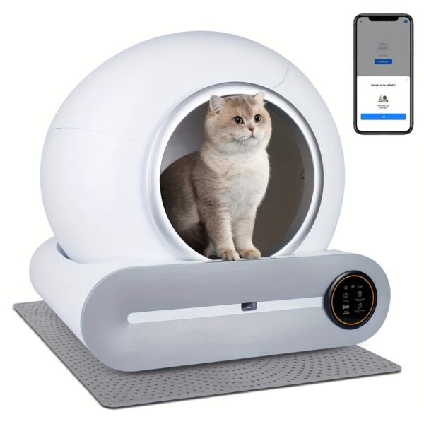 Smart Cat Litter Box, Self Cleaning Cat Litter Box Automatic Cat Litter Cleaning Robot Big Capacity For Multiple Cats - Image 2