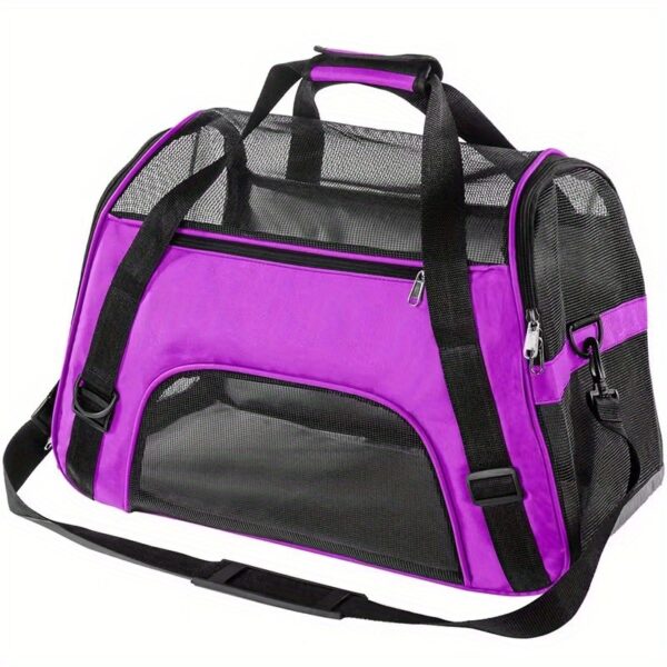 Cat Carrier Dog Carrier Pet Carrier, Airline Approved Soft-Sided Foldable Pet Bag Puppy Carrier With Breathable Mesh For Small Medium Cats Dogs Rabbit - Image 8