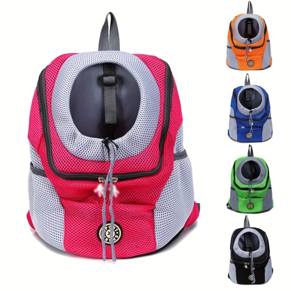 Portable Pet Pal Dog Carrier Backpack - Spacious Nylon Travel Bag with Zipper Closure for Hiking, Camping, and Outdoor Adventures - Comfortable, Ventilated, and Easy to Clean - Image 6