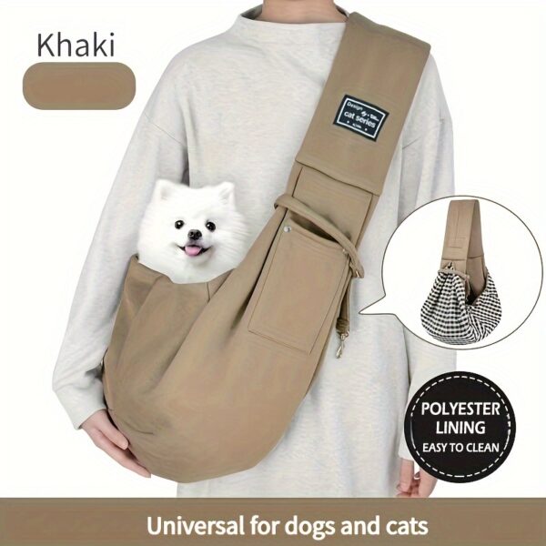 Pet Sling Carrier, Soft Pet Carrier, Dog And Cat Travel Bag For Outdoor, Dog Carrier, Cat Carrier, Travel Companion For Puppies, Kittens & Small Animals Christmas Gift - Image 7