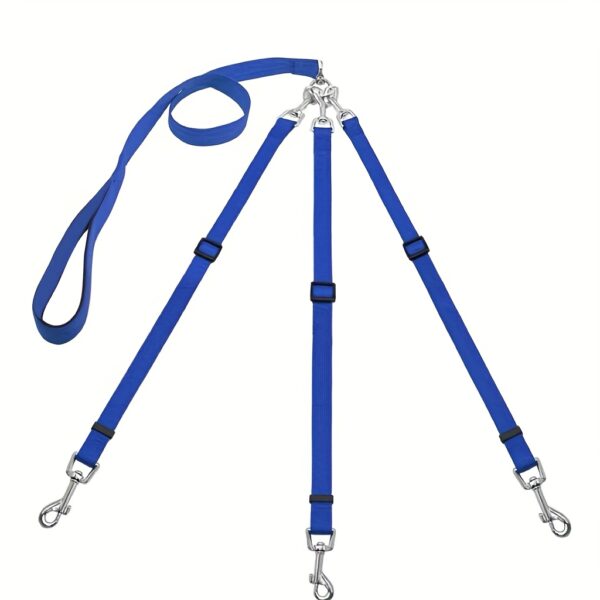 3-Way Dog Leash | Adjustable Nylon Seat Belt for Car Travel, Hiking & Camping | No-Pull Design with Comfort Grip Handle | Multi-Color Options | Secure Clip Attachment for Safe Outdoor Walks, Car Safety Gear | Comfortable Grip Leash | Durable Nylon Leash - Image 7