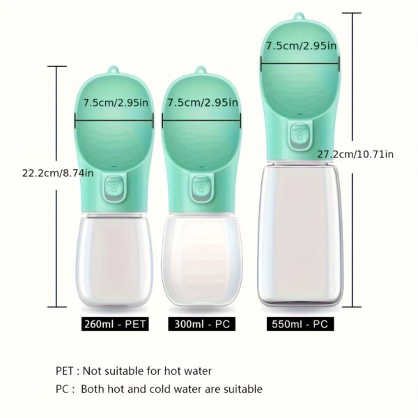 Leak-Proof Portable Dog Water Dispenser for Walking and Travel - Keep Your Pet Hydrated On-The-Go - Image 3