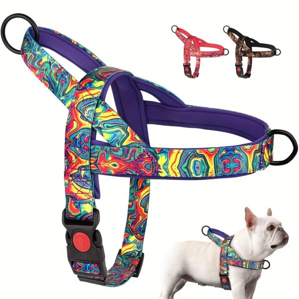 Adjustable No-Pull Dog Harness: Safe, Comfort Padded Vest for Medium & Large Dogs - Durable & Escape-Proof