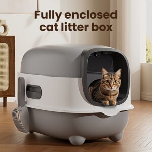 Jumbo Cat Litter Box with Easy-Clean Detachable Design – Ideal for All Cat Sizes – Includes Oversized Litter Scoop