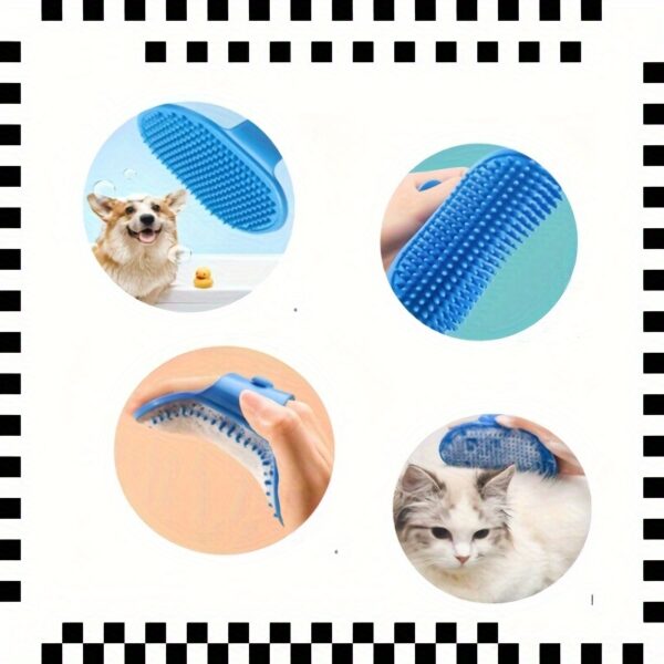[8-Piece Pet Grooming Kit Uncharged] 8-Piece Pet Grooming Kit for Dogs - PP Material, Uncharged, Battery-Free - Includes Shampoo Brush, Flea Comb, Nail Clippers, Toothbrush, and More - Image 5