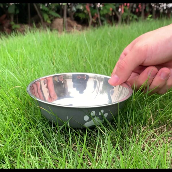 [Durable Non-slip Dog Feeder Bowl] Stainless Steel Dog Bowl, Durable Dog Feeder Bowl With Non-slip Bottom For Feeding And Drinking Supply - Image 11
