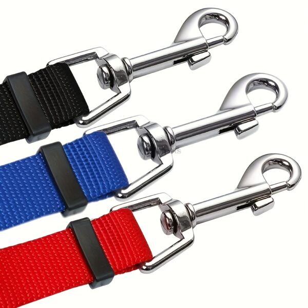 3-Way Dog Leash | Adjustable Nylon Seat Belt for Car Travel, Hiking & Camping | No-Pull Design with Comfort Grip Handle | Multi-Color Options | Secure Clip Attachment for Safe Outdoor Walks, Car Safety Gear | Comfortable Grip Leash | Durable Nylon Leash - Image 21