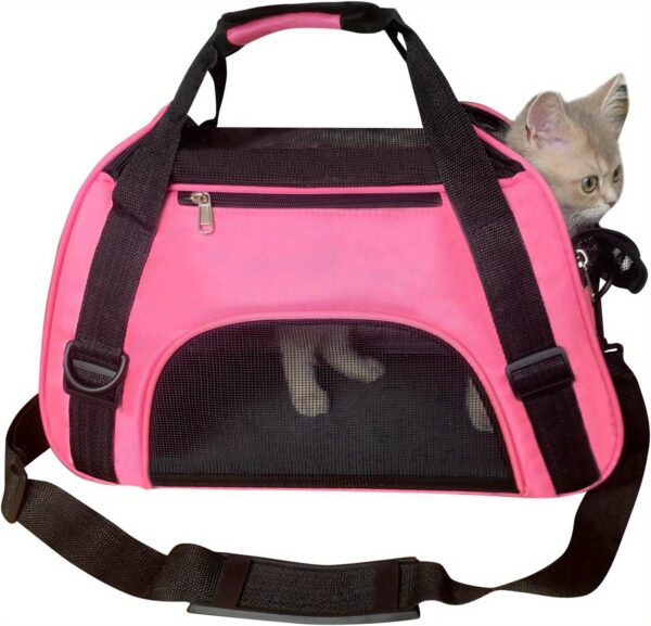 Cat Carrier Dog Carrier Pet Carrier, Airline Approved Soft-Sided Foldable Pet Bag Puppy Carrier With Breathable Mesh For Small Medium Cats Dogs Rabbit - Image 27