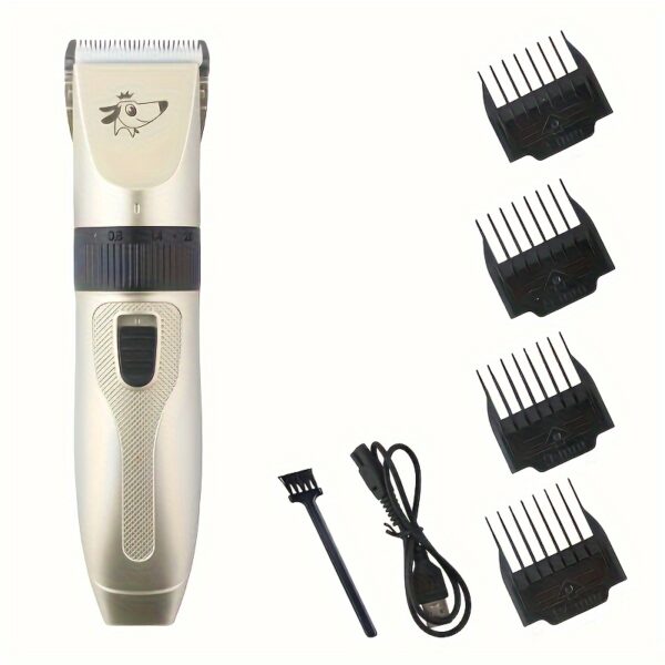 [Professional Pet Grooming Kit] 36V Professional Cordless Pet Grooming Kit - USB Rechargeable Dog And Cat Hair Trimmer with Lithium Battery, Pet Salon Hairdressing Tools Set - Guide Combs, Scissors, And Nail Clippers - Image 6