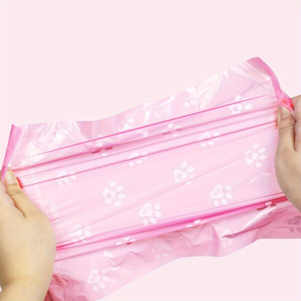 300-Count Lavender-Scented Polyethylene Dog Waste Bags with Leak-Proof Design, Pink Pet Poop Bag Dispenser, Ideal for Dog Walking & Cat Litter Cleanup - Image 6