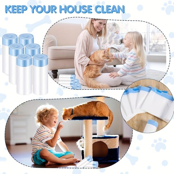 100pcs Portable Cat Litter Disposal Bags - Easy Cleanup for Self-Cleaning Litter Boxes - Image 10