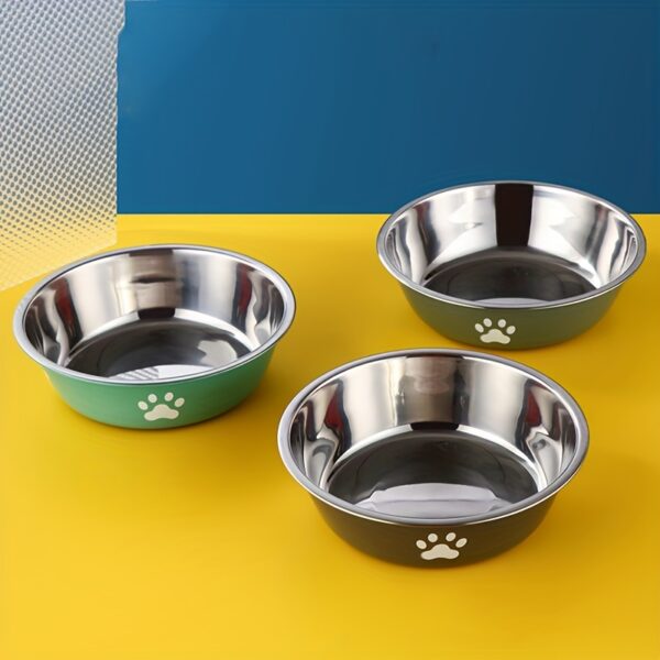 [Durable Non-slip Dog Feeder Bowl] Stainless Steel Dog Bowl, Durable Dog Feeder Bowl With Non-slip Bottom For Feeding And Drinking Supply - Image 8