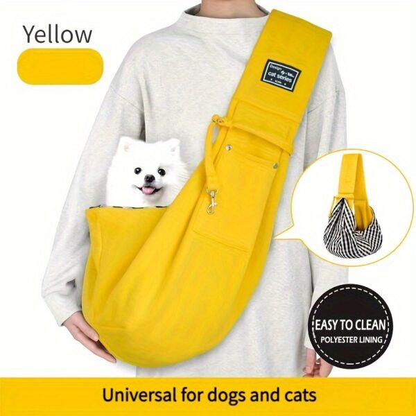 Pet Sling Carrier, Soft Pet Carrier, Dog And Cat Travel Bag For Outdoor, Dog Carrier, Cat Carrier, Travel Companion For Puppies, Kittens & Small Animals Christmas Gift - Image 6