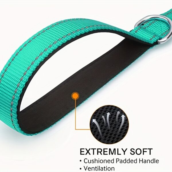 Safe and Comfortable Reflective Double-Sided Dog Leash for Walking and Training - Image 8