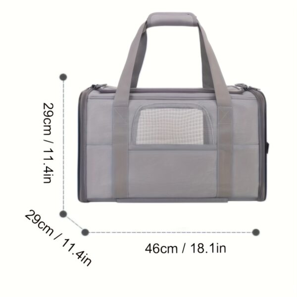 Cat And Dog Carrier With Detachable Wheels - Airline Approved Rolling Carrier For Small Pets And Cats - Foldable Pet Travel Bag - Image 5