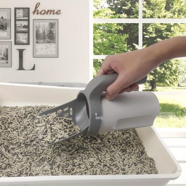 120pcs Large Capacity Disposable Pet Poop Bags with Integrated Cat Litter Shovel and 1 Roll Poop Bag - Easy Scoop, Convenient Bag Holder, and Sanitary Cleaning for Cats - Image 9