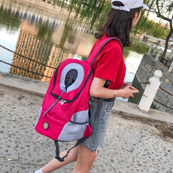 Portable Pet Pal Dog Carrier Backpack - Spacious Nylon Travel Bag with Zipper Closure for Hiking, Camping, and Outdoor Adventures - Comfortable, Ventilated, and Easy to Clean - Image 13