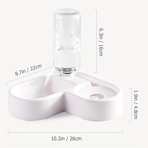 1pc Two-in-One Automatic Pet Feeder For Cats And Dogs - Convenient Food And Water Dispenser Christmas Gift - Image 2