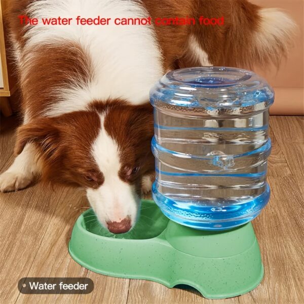 [Large Capacity Pet Feeder Fountain] 1pc Large Capacity Transparent Pet Feeder/Water Fountain, Water/Food Feeder Dispenser For Cats And Dogs Christmas Gift - Image 7