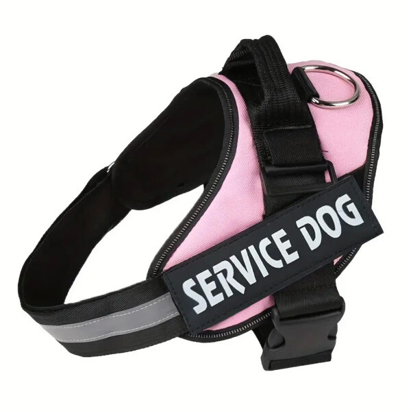 1pc Service Dog Vest Harness with Handle, Adjustable Polyester Pet Carrier for Outdoor Use, Graphic Pattern, No Battery Required, Outdoor Pet Gear | Reflective Dog Vest | Sturdy Handle Feature - Image 32