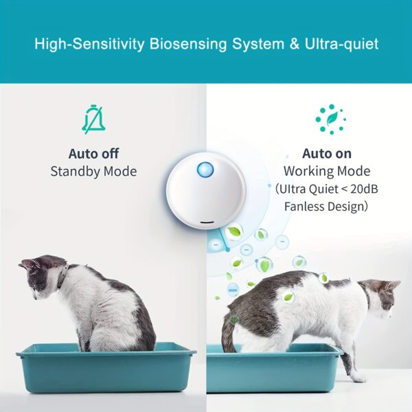Intelligent Pet Odor Remover, Cat Litter Box Deodorizer, Shoe Cabinet Bathroom Odor Eliminator - Image 4