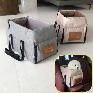Portable Pet Cat Seat Elevated Car Seat For Dog Armrest For Small Dog Cat Waterproof Dog Carrier Safety Travel Bag Dog Accessories