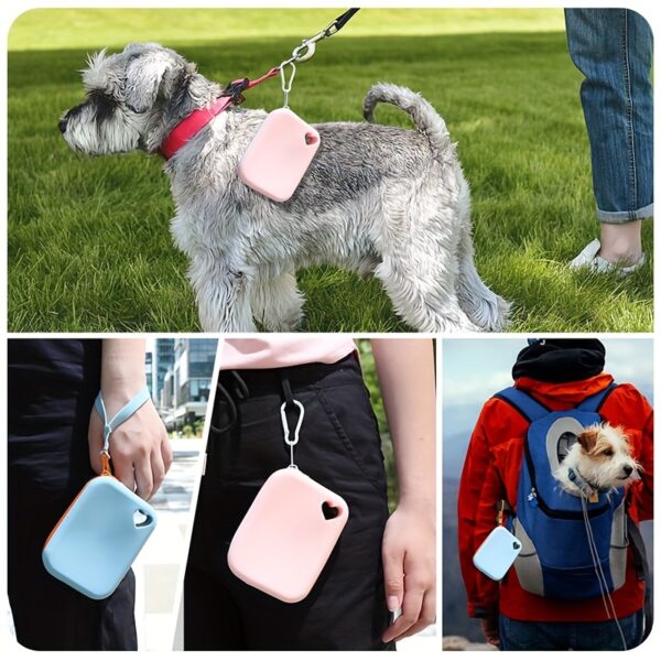 1pc Silicone Dog Treat Bag Pet Snack Bag Travel Portable Training Bag Pet Walking Bag - Image 6
