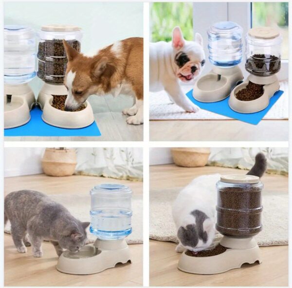 [Large Capacity Pet Feeder Fountain] 1pc Large Capacity Transparent Pet Feeder/Water Fountain, Water/Food Feeder Dispenser For Cats And Dogs Christmas Gift - Image 20