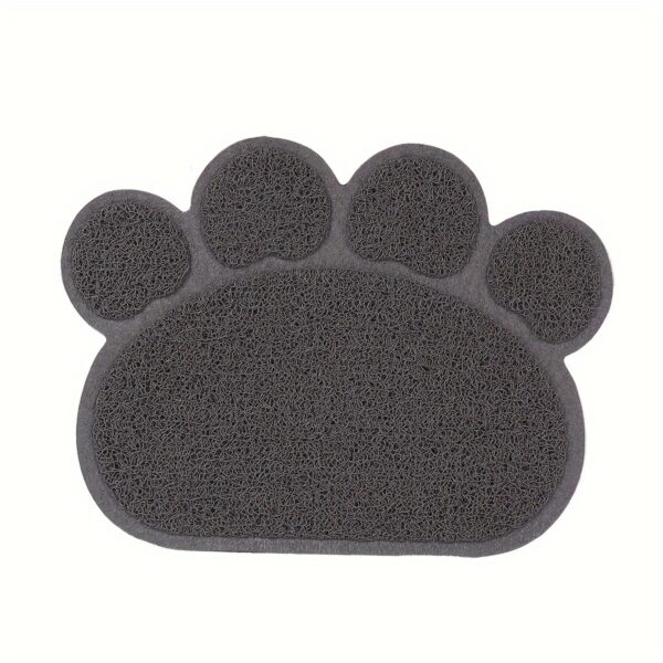 1pc Pet Cat Litter Pad With Paw Shape, Cat Litter Box Mat, Cat Bed Toilet Anti-slip Splash-proof Cat Pad - Image 5