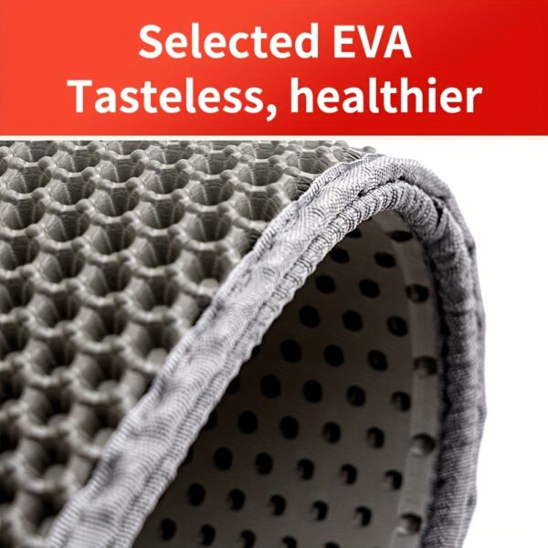 Extra-Large Double Layer Cat Litter Mat - Anti-Splash, Leak-Proof Design With Eva Material For Easy Cleanup - Image 12