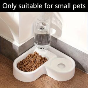 1pc Two-in-One Automatic Pet Feeder For Cats And Dogs - Convenient Food And Water Dispenser Christmas Gift