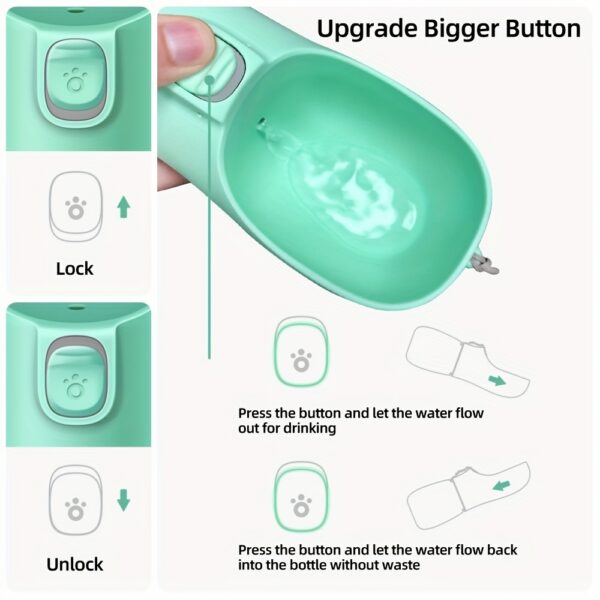 Leak-Proof Portable Dog Water Dispenser for Walking and Travel - Keep Your Pet Hydrated On-The-Go - Image 14