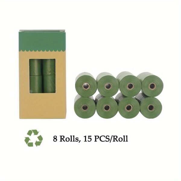 120pcs Large Capacity Disposable Pet Poop Bags with Integrated Cat Litter Shovel and 1 Roll Poop Bag - Easy Scoop, Convenient Bag Holder, and Sanitary Cleaning for Cats - Image 5