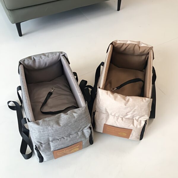 Portable Pet Cat Seat Elevated Car Seat For Dog Armrest For Small Dog Cat Waterproof Dog Carrier Safety Travel Bag Dog Accessories - Image 14